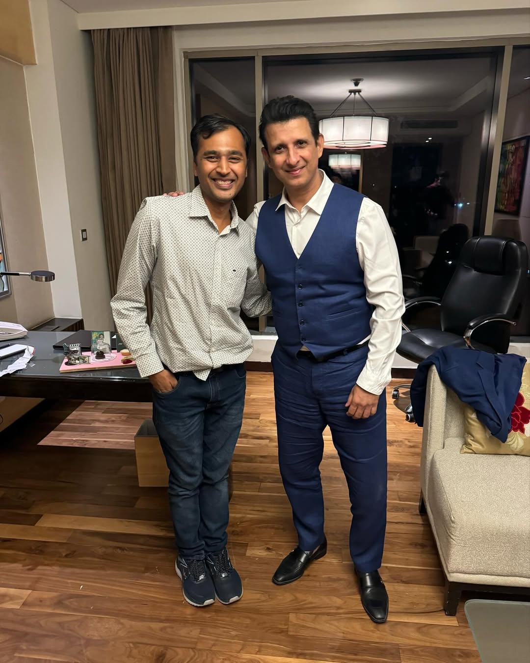 Done a event with the very handsome and charming @sharmanjoshi in #chandigarh artist CORDINATOR’s by @whitewagonentertainment @tanushreevent #whitewagonentertainment #tanushreevent @rajnishd81